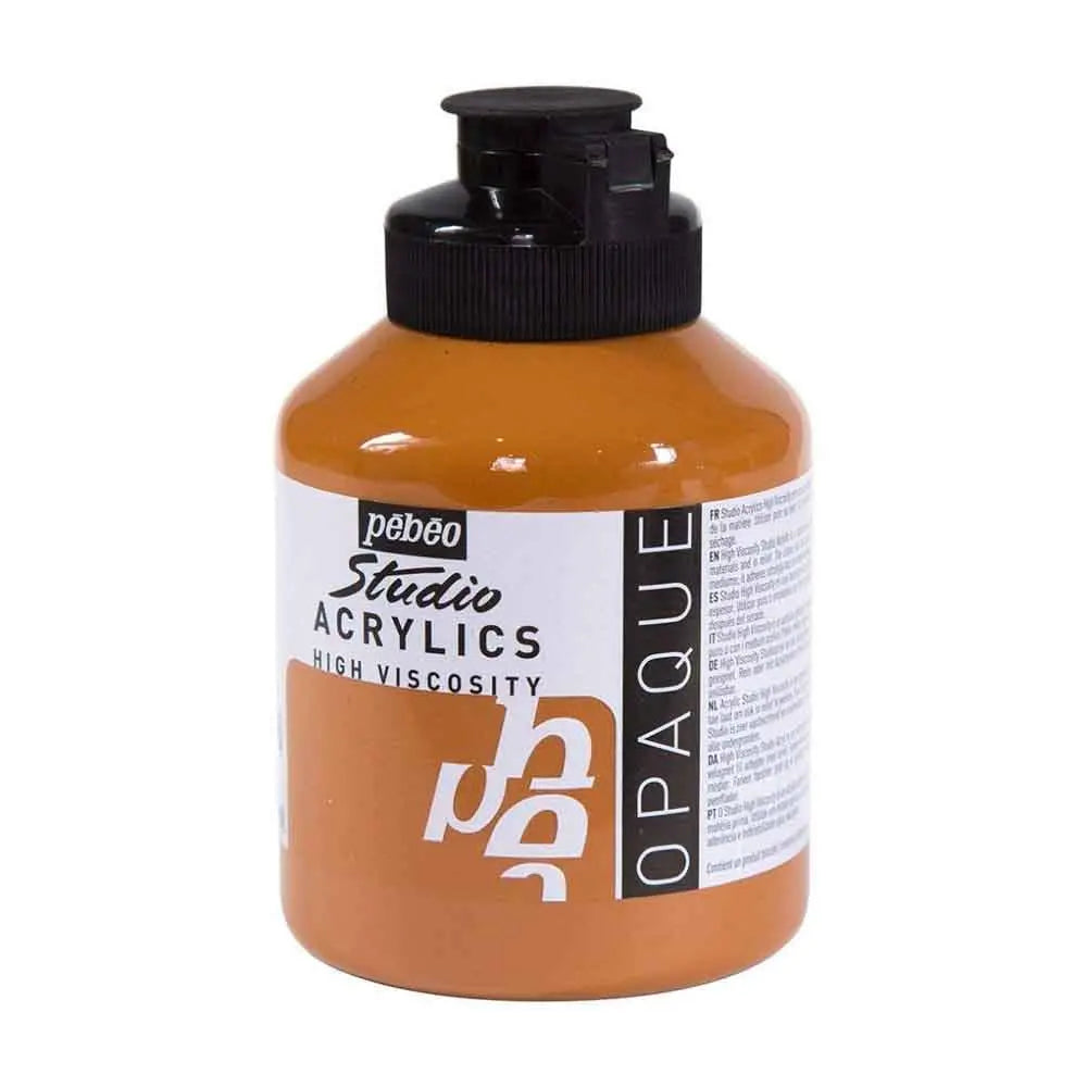 Pebeo Studio Iridescent Acrylic Paints / Colours High Viscosity 500ml (Loose) Pebeo